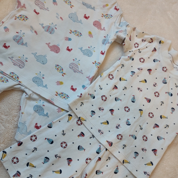 Kissy kissy short pajama bundle 12-18m whale and sail boats - Picture 9 of 9
